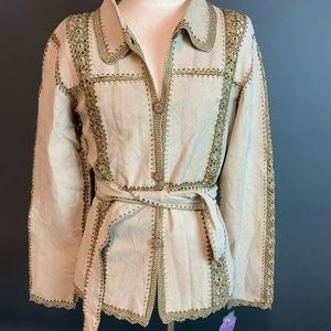 NWT Copper Key leather jacket